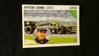 Ayrton Senna Rookie Sticker - Panini Supersport Italian 1986 -