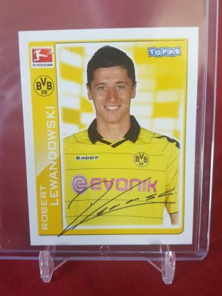 Robert Lewandowski Borussia Dortmund Munich 1st Bundesliga Topps Rookie Sticker