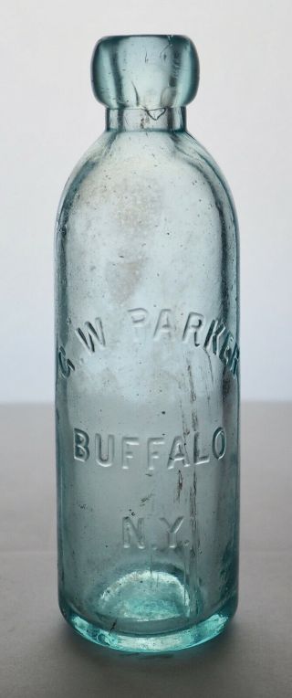 Old Hutch Hutchinson Soda Bottle – G.  W.  Parker Buffalo Ny - Ny0213