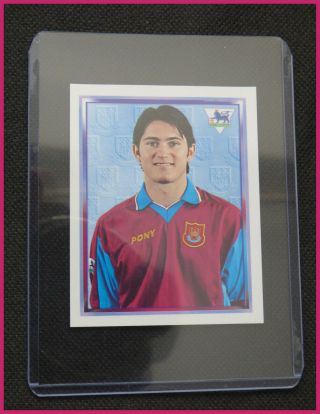 Rookie Fapl Frank Lampard West Ham Merlin Premier League 97 / 98 Sticker Minty
