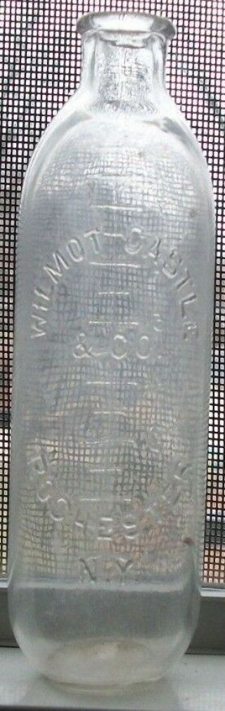 Wilmot Castle & Co Rochester York 1890s Baby Nurser Bottle 8 Ounce Size