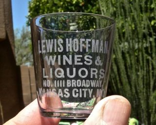 Pre - Pro Kansas City Missouri Lewis Hoffman Wine Liquor Whiskey Sample Shot Glass