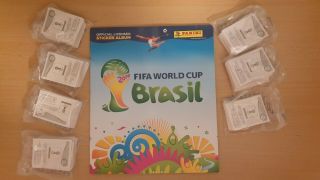 Panini Brazil 2014 World Cup Complete Loose Set Of Stickers Plus Album