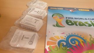 Panini Brazil 2014 World Cup Complete Loose set of Stickers Plus Album 2
