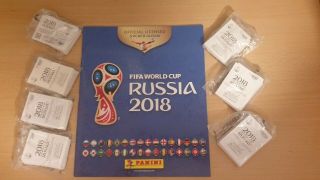 Panini Russia 2018 World Cup Complete Loose Set Of Stickers Plus Album