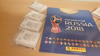 Panini Russia 2018 World Cup Complete Loose set of Stickers Plus Album 2