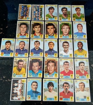 26 X Panini Mexico 70 World Cup 1970 Cards