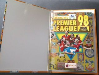 Merlin Premier League 98 Album Complete,  2 Barnsley Error,  Binder 1998