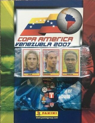 Panini Copa America 2007 Venezuela Complete Sticker Album,  Empty Album