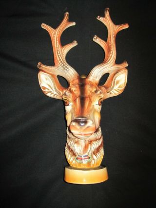 Deer Head Whiskey Decanter Bottle