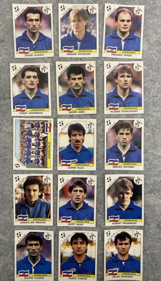 15 1990 Panini Italia 90 Yugoslavia Stickers It925 World Cup