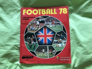 Football 78 Album By Panini 100 Complete