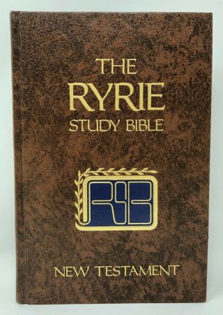 The Ryrie Study Bible Testament,  Kjv,  Signed Hardcover 1977