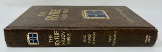 The Ryrie Study Bible Testament,  KJV,  Signed Hardcover 1977 3