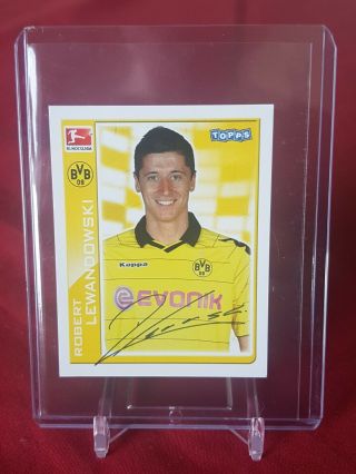 Robert Lewandowski Bayern Dortmund 1st Bundesliga Topps Rookie Sticker