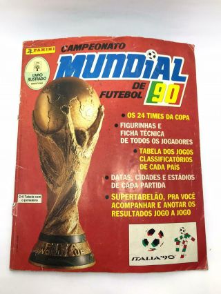 Panini 1990 Italy World Cup Album 100 Complete (brazilian Edition)