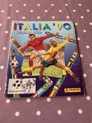 Panini World Cup Italia 90 Sticker Album X370 Stuck Inside