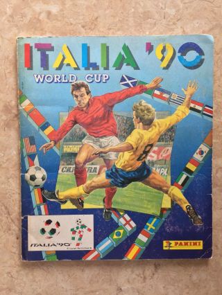 Panini 1990 Italia World Cup Album & 100 Complete Vg