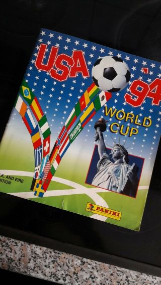 Panini Usa 94 World Cup Sticker Album 95 Complete.  Uk And Eire Edition.