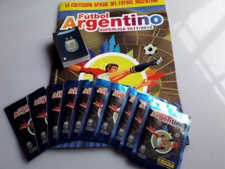 Futbol Argentino 2017 Panini - Album,  50 Packets,  Memorabilia