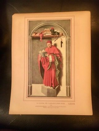 Vintage Catholic Art Print - The Prophet Jeremiah