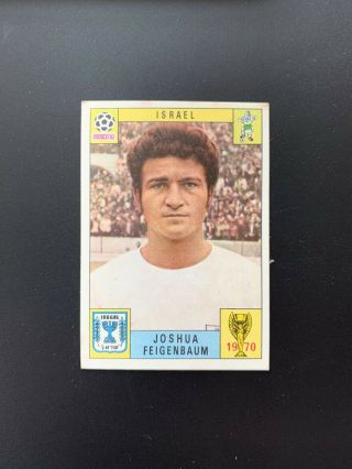 Israel - Joshua Feigenbaum - Panini Mexico 70 World Cup Red/black Card 1970