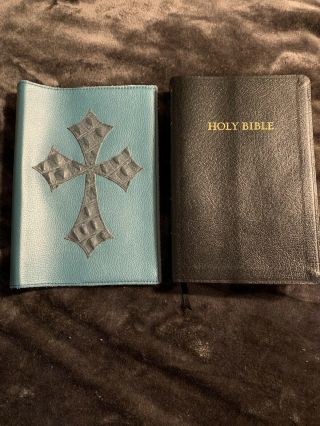 1988 King James Study Holy Bible Thomas Nelson 135 Leather With Cover