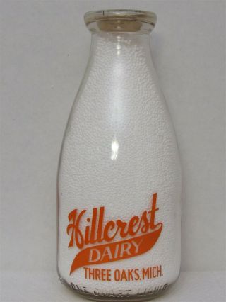 Srpq Milk Bottle Hillcrest Dairy Three Oaks Mi Berrien Co No One Outgrows Need