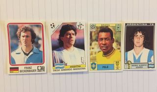 Panini World Cup Story Football Legends Stickers Pele Maradona Beckenbauer