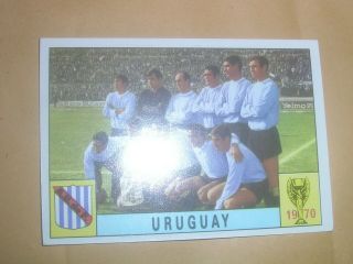 1970 Panini Mexico 70 World Cup Sticker.  Team Uruguay.