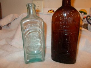 2 Antique Glass Bottles Kilmer 