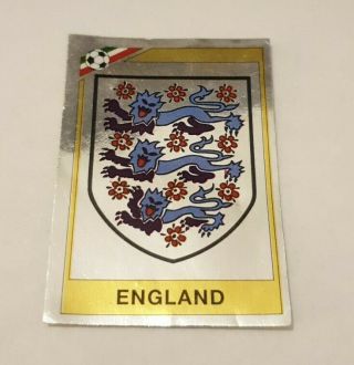 Panini Figurine World Cup Mexico 86 - England Badge Sticker Number 400
