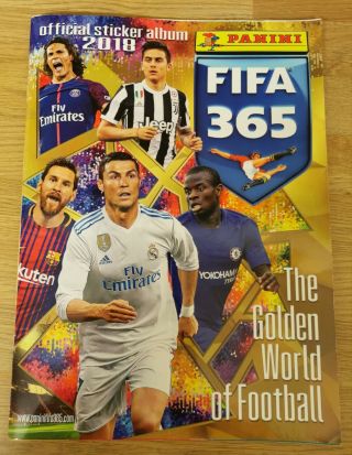 Panini Fifa 365 2018 Official Sticker Album - Part Completed - 94 Stickers