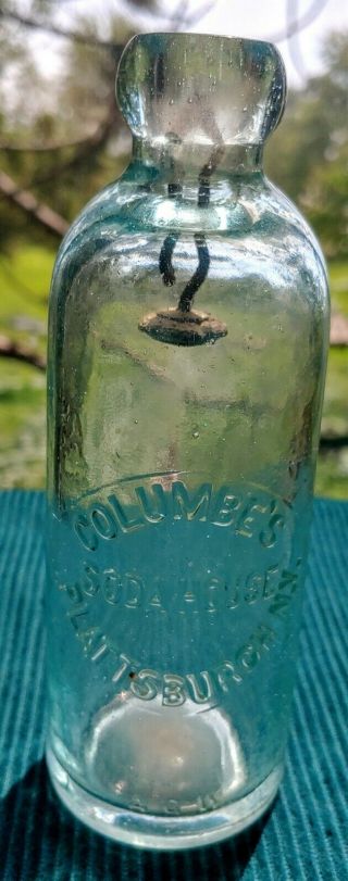 Antique Bottle Hutchinson Columbe 