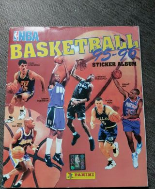 Panini Nba Basketball 95/96 1995 Album Book With Stickers