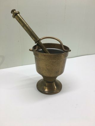 Brass Holy Water Pot With Sprinkler,  Aspergillum