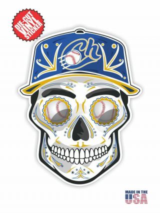 Charros De Jalisco Skull Hat Sticker Lmp Baseball - Mexican Pacific League