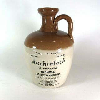 Vtg Auchinloch Blended Scotch Whiskey Jug Empty Bottle Decanter Scotland 4/5 Qt