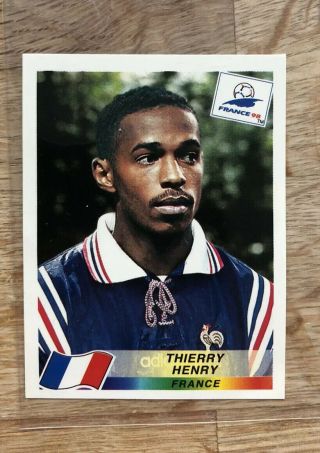 Thierry Henry France Panini World Cup France 1998 Rookie Sticker 172