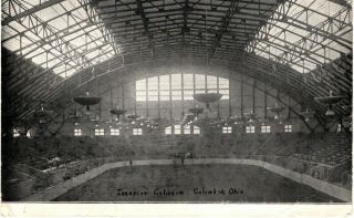Watchtower Rare Postcard Ibsa 1924 Columbus Ohio Convention Inside Coliseum