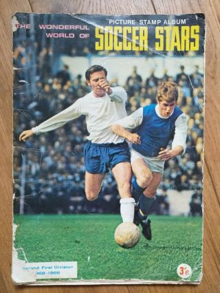 Wonderful World Of Soccer Stars In Action 1968/1969 Sticker Album Complete