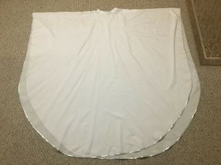 Light Weight White Vestment With Silver Edge,  Stole