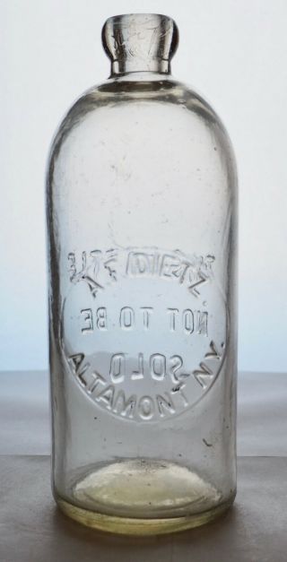 Old Quart Hutch Hutchinson Soda Bottle – A.  F.  Dietz.  Altamont Ny - Ny0060.  5