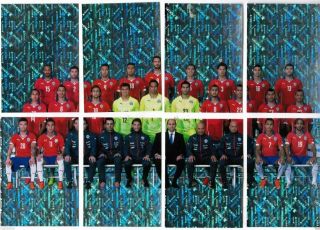 Chile Version 2015 Panini Copa America Soccer Sticker Full Set Coca Cola Edicion