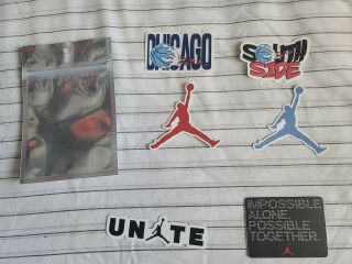 Nike Air Jordan Brand All Star Weekend Chicago Unite Stickers Pkg Of 6 Official