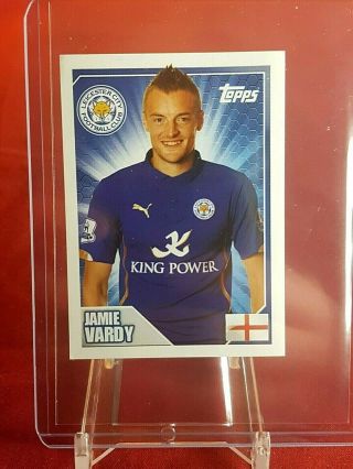 Jamie Vardy Leicester City Premier League 2015 Toops Rookie Sticker