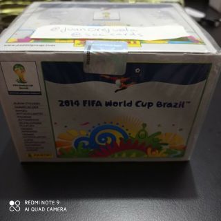 Brazil Brasil 2014 World Cup Panini Box Display (100 Packs 500 Stickers)