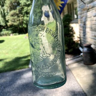 Pictorial Pre - Pro Beer Bottle Anheuser Busch Brw’g As’n Baltimore MD Aqua 1910s 3