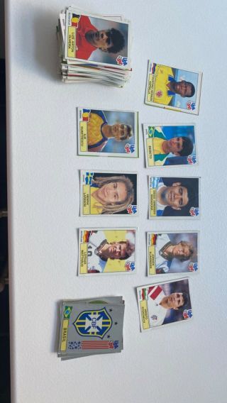 Panini USA 94 stickers x130 removed from an album 3