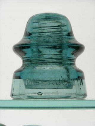 Cd 164 [120] Mclaughlin // No 20,  Delft Blue Glass Insulator,  Backwards " N ",  Vnm